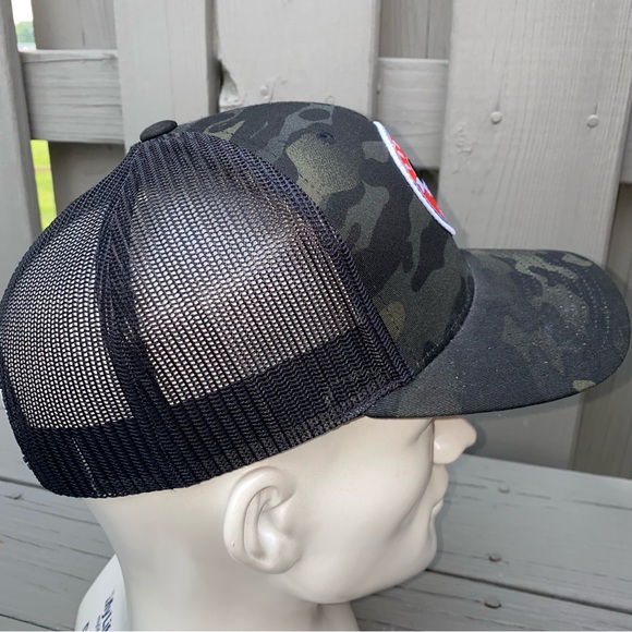 Progenex Camo Hat Mesh Snapback Fitness Gym Love Freedom Protein Shake Hunter - Picture 6 of 7